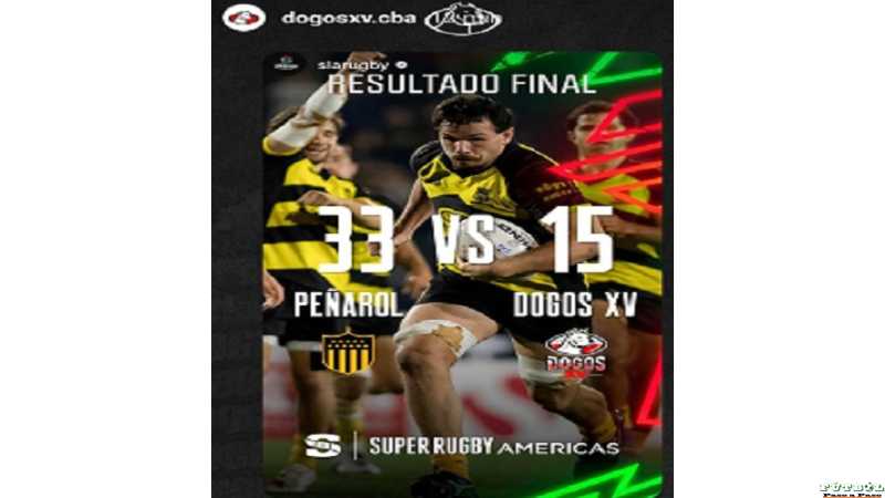 En Uruguay Peñarol le ganó a Los Dogos xv 33 a 15