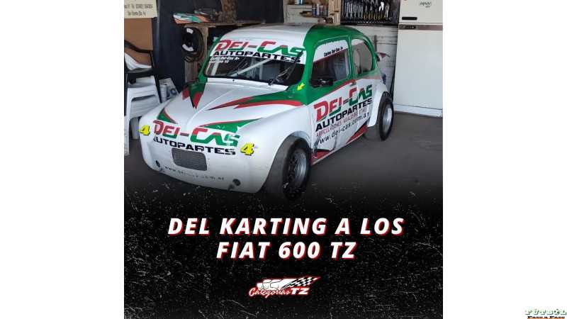 Gonzalo Vaudagna del Karting a los Fiat 600 TZ