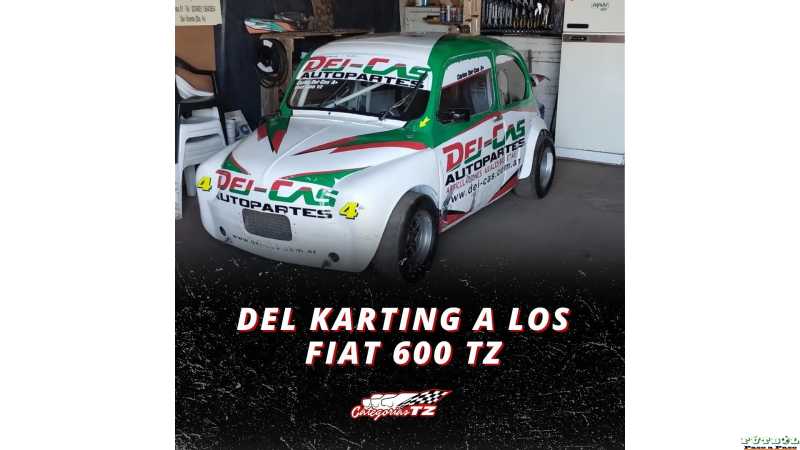 Gonzalo Vaudagna del Karting a los Fiat 600 TZ