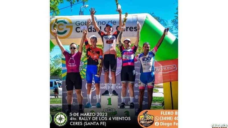 En Ceres volvió a subir al podio 'Rodados' Jorgito Mathieu (ver aquí 9 fotos)