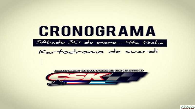 Sábado 30 de enero en la localidad de Suardi. 4º fecha del Certamen Santafesino de Karting