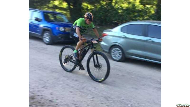 El Esperancino Eduardo Fabian Collomb bicicros 4to Puesto en Ascochinga