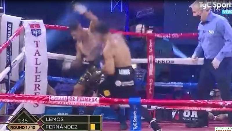 El Eléctrico Lemos retuvo su título latino con un tremendo KO en el primer round