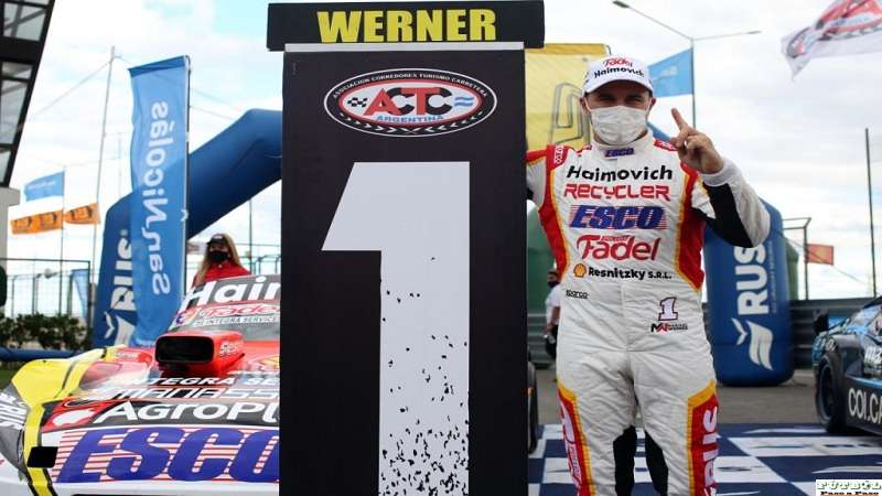 Mariano Werner se llevó el triunfo en San Nicolás, Canapino y Castellano lo escoltaron.