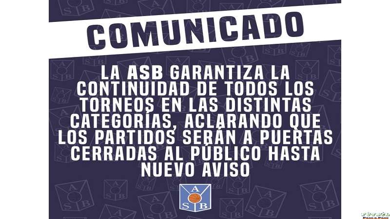 Asoc Santafesina de  Basquet continua con los partidos pero serán a puerta cerrada