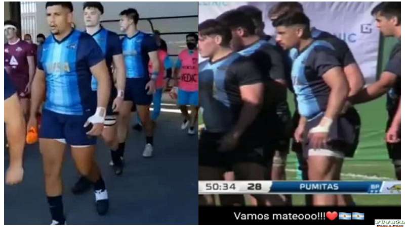 Buen triunfo de Los Pumitas arrancó el Torneo en Sudafrica ganaron 82 a 10 Mateo Nuñez Miserez participó