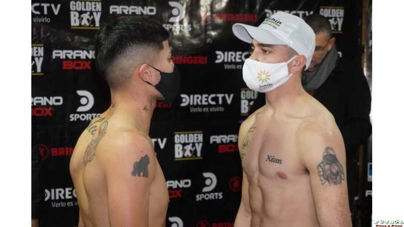  Maximiliano “el Soldado” Zárate (61,300 kg.) y Catriel “el Mexicanito” Toledo (60,500 kg.) fuerte pelea ganó Zarate