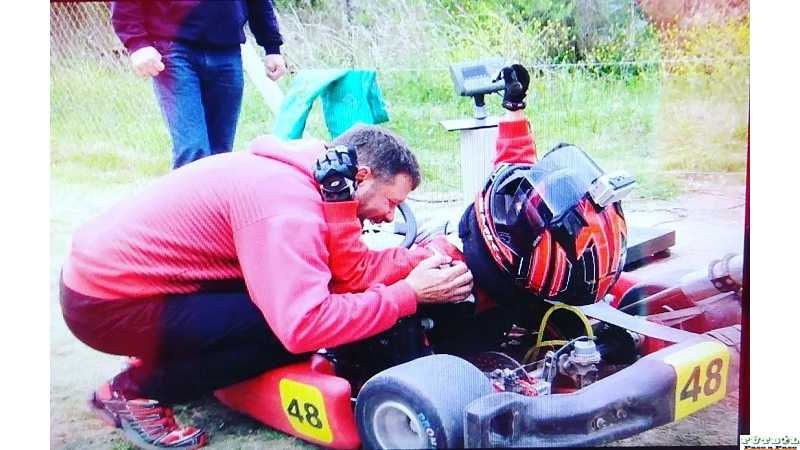 Adrian Yori cuenta el triunfo en Karting en San Justo de su hijo Lucas