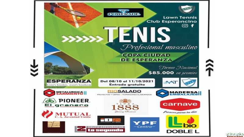  Jueves Conferencia de Prensa  Lawn Tennis Club Esperancino anuncio Torneo Nacional Profesional
