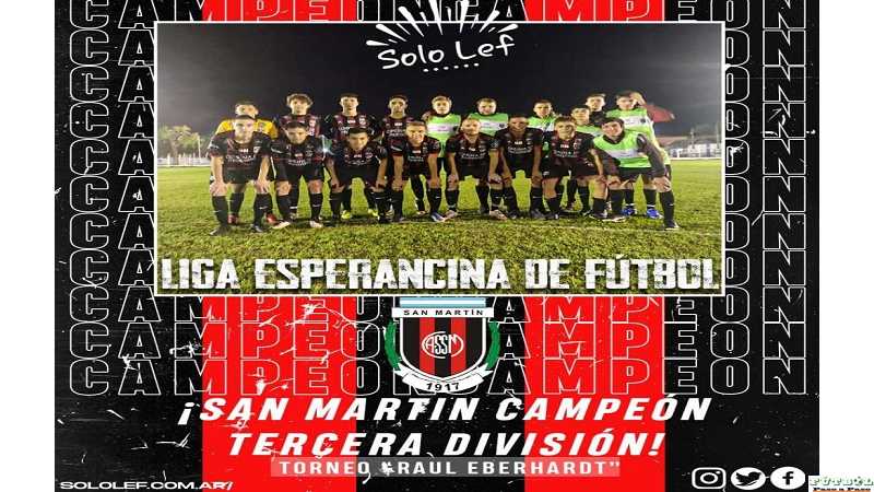 San Martín de Progreso es Campeón de tercera División