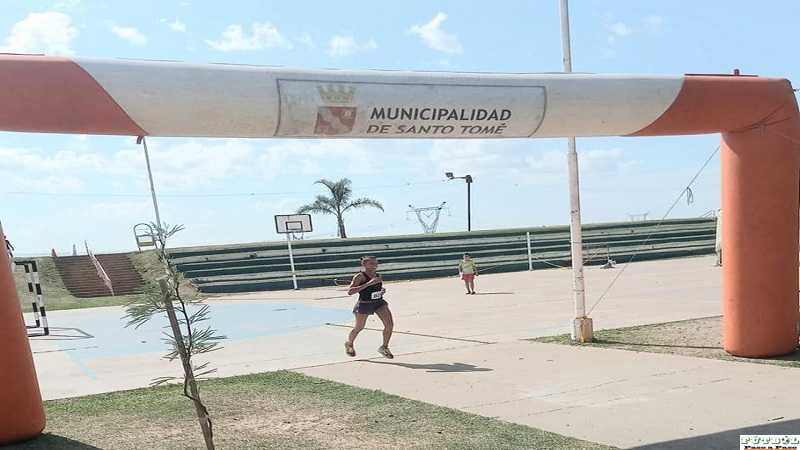 Patricia Ponce 1° puesto hoy en Sto Tomé muy altas temperaturas falleció un participante