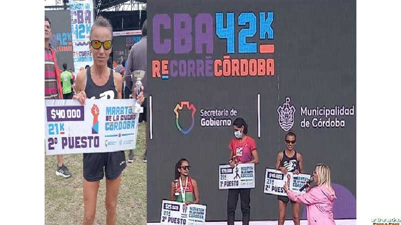 Segundo puesto en la general para Patricia Ponce competencia en  Córdoba 42 km