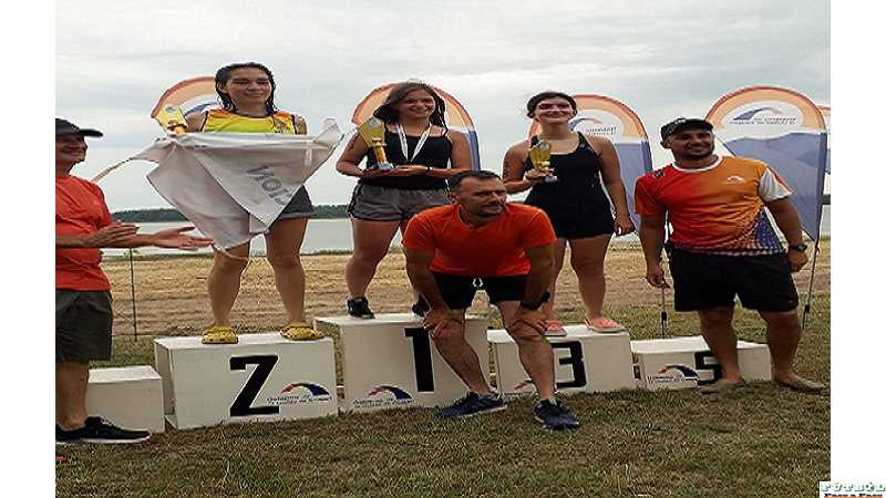 Nuevamente se presentaron en Entre Rios nadadores aguas abiertas de Humboldt (ver 10 fotos)