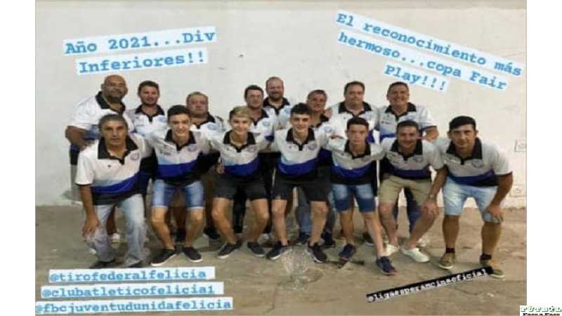 Copa Fair Play. Liga Esperancina para las inferiores de Tiro Federal de Felicia
