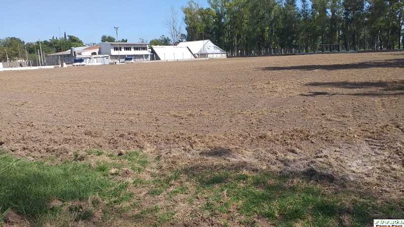 Sportivo del Norte hace tratamiento de su campo de juego