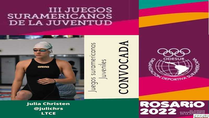 Julia Christen fue convocada para los Juegos Suramericanos