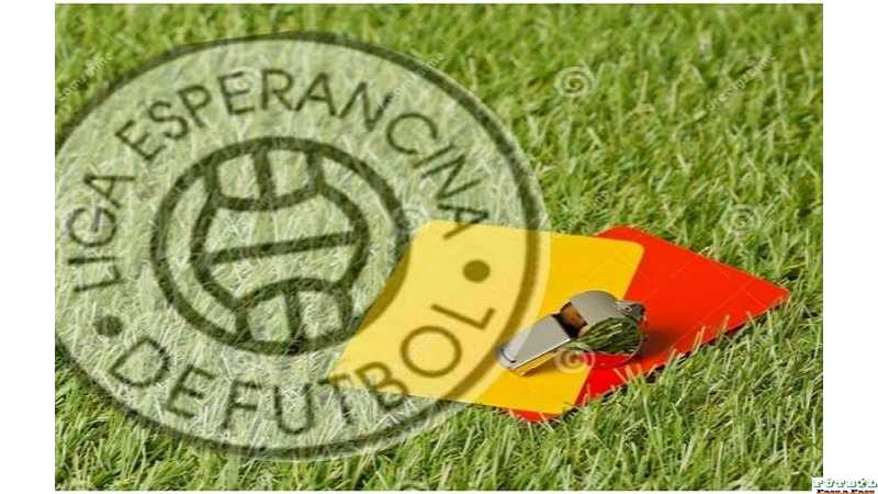 Resoluciones del Tribunal de disciplina del 22 de marzo de Liga Esperancina de Fútbol