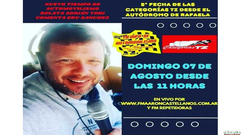 Fin de semana  transmisión junto a categoria TZ  desde Rafaela.
