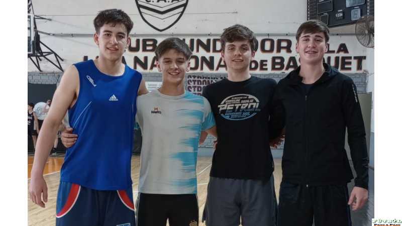 Cuatro referentes del basquet de las formativas de Almagro están participando en los trabajos de Selecciones de la ASB.
