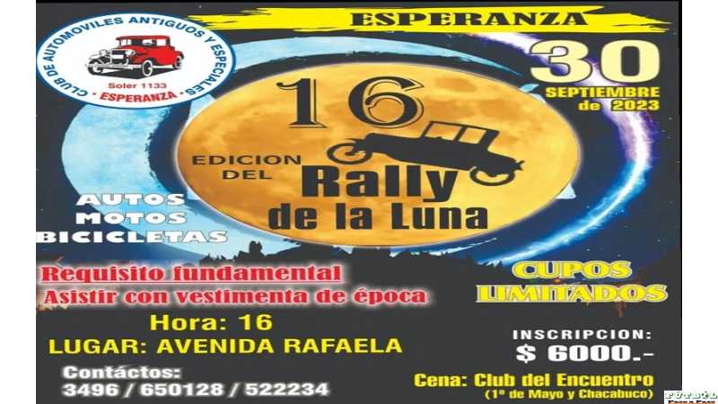 30 Sep.2023 16 Edición Rally de la Luna en Esperanza