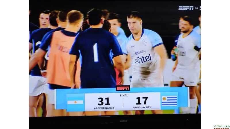 Future argentina le ganó a Uruguay por 31 a 17 y es finalista rugby Mateo Nuñez llevó la numero uno