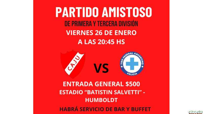 Programan partidos amistosos en Juv Unida de Humboldt