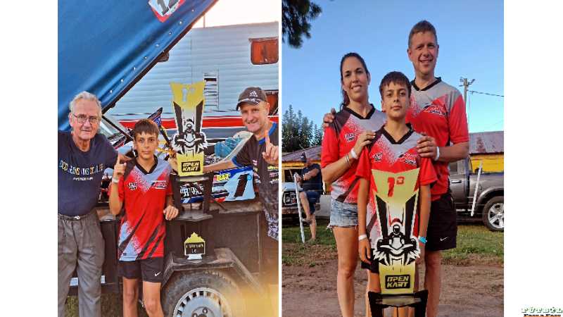  Lucas Yori campeón en el Open Kart Santafesino.en Los Toboganes
