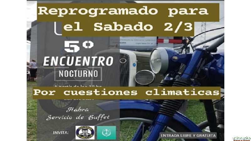 Otro evento que se pospone por el clima de lluvias anunciados