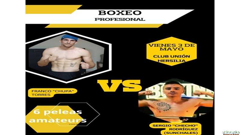 3 de Mayo en Hersilia Box profesional y 6 amateurs