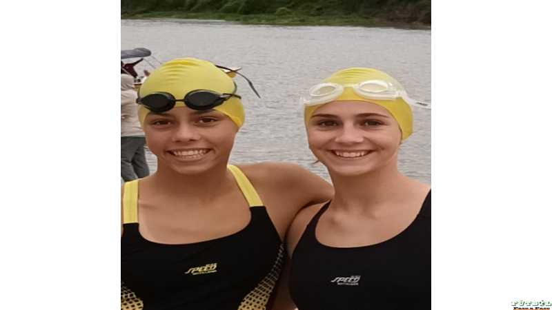 Balneario Municipal de Santo Tome, el 'SELECTIVO AGUAS ABIERTAS' dos nadadoras del CAJU participaron