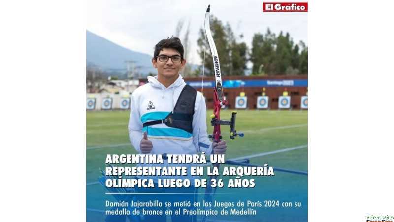 Damian Jajarabilla será representante olímpico de Argentina en los Juegos de París.