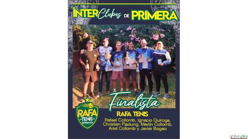 Rafa Tenis organizó y otra vez fue finalista del Interclubes de Mayores que ganó el Santa Fe LTC