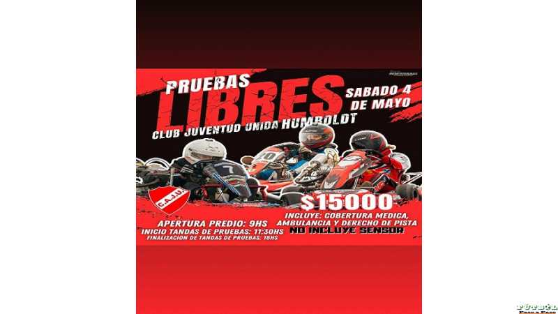 4 de Mayo pruebas libres en Kartódromo de Juv Unida Humboldt