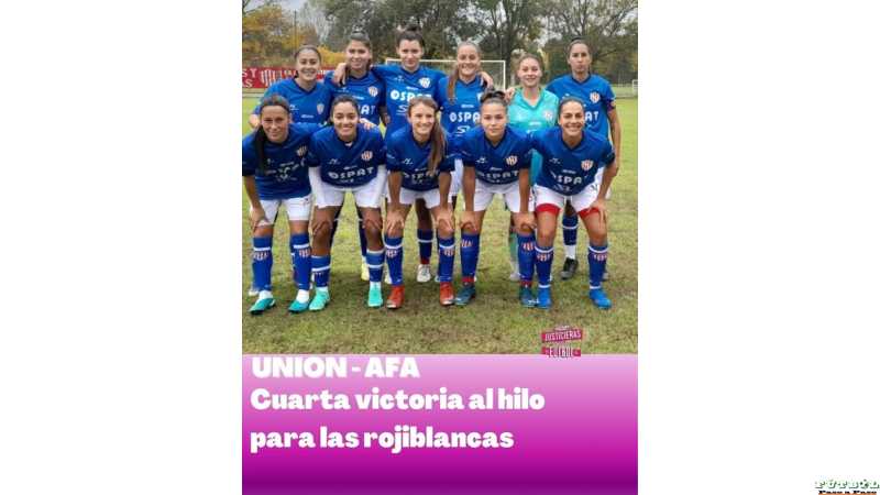 Unión de Sta Fe Torneo Apertura de la segunda categoría de AFA Femenino.vencieron 2-1 a Deportivo Morón,