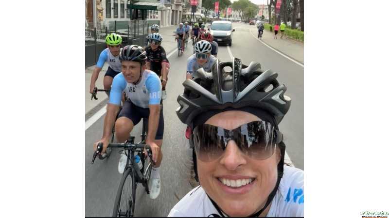 CICLISMO: GABRIELA SABATINI y una noche inolvible en Italia con elequipo Paralimpico