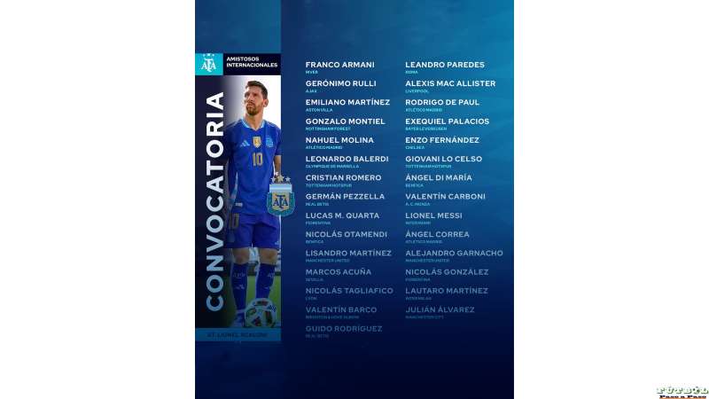 La Selección Argentina ya tiene a sus elegidos para la doble fecha de eliminatorias ante Ecuador y Guatemala.
