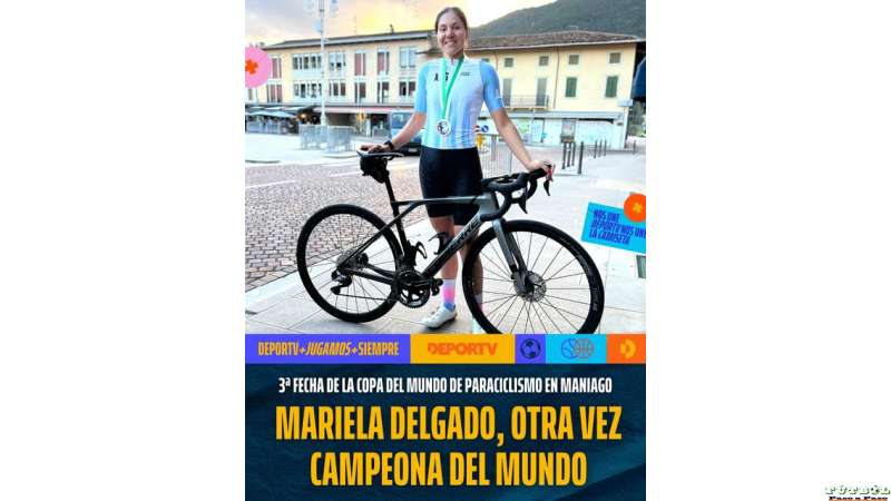 Mariela Delgado se consagró en Italia, Registró 1 hora y 54 minutos en 70 kilómetros.