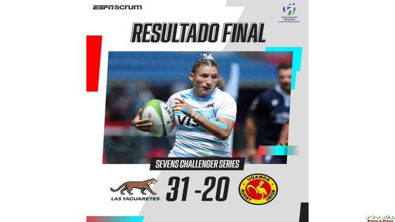 Las Yaguaretés vencieron a Uganda por 31-20 y cerraron el grupo con puntaje ideal.