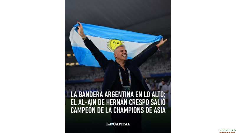 Hernán Crespo se consagró campeón con el Al Ain de la Champions League de Asia y estará en el #MundiadeClubesFIFA 25.