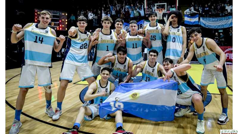 Basquet U18M: Argentina derrotó a Venezuela, por 79 a 75, se metió en semifinales del Premundial