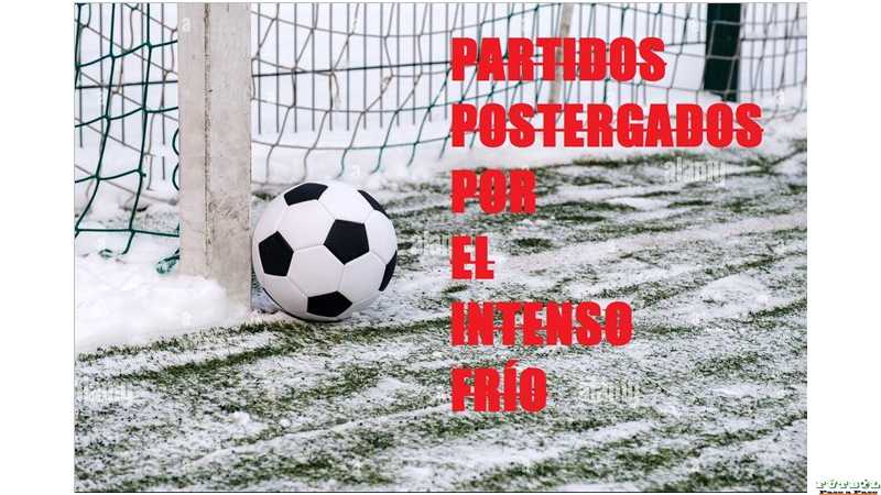 Liga postergo partidos de 1° y 3ra Div por las bajas temperaturas que debian jugarse hoy miercoles