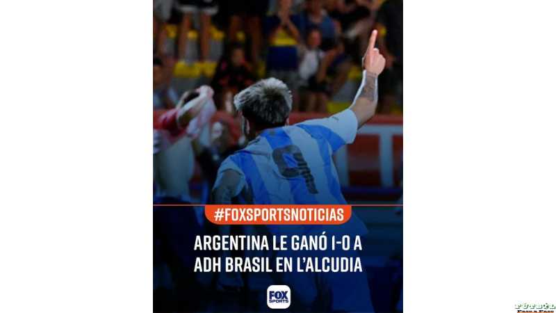 Seleccionado Sub-20 que dirige Diego Placente le ganó en el debut a ADH Brasil por 1-0 con gol de Mather Carrizo.