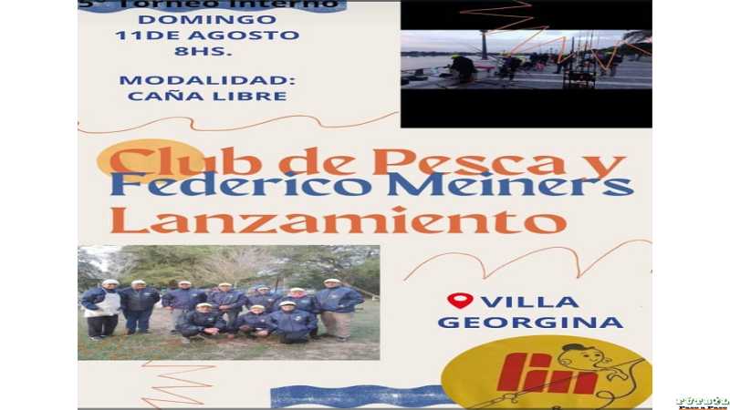 Pesca certamen interno organizado Club Caza y Pesca Federico Meiners
