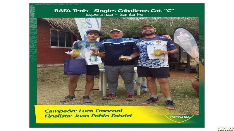 Luca Franconi cada vez se destaca mas en tenis