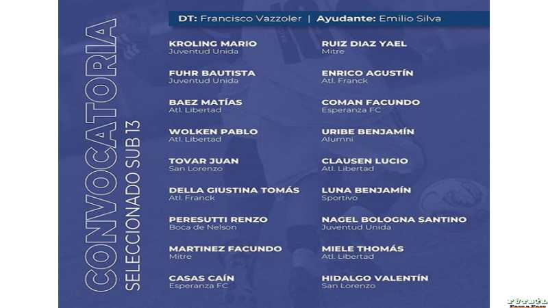 Este es el equipo representativo Sub 13 de Liga Esperancina de Futbol