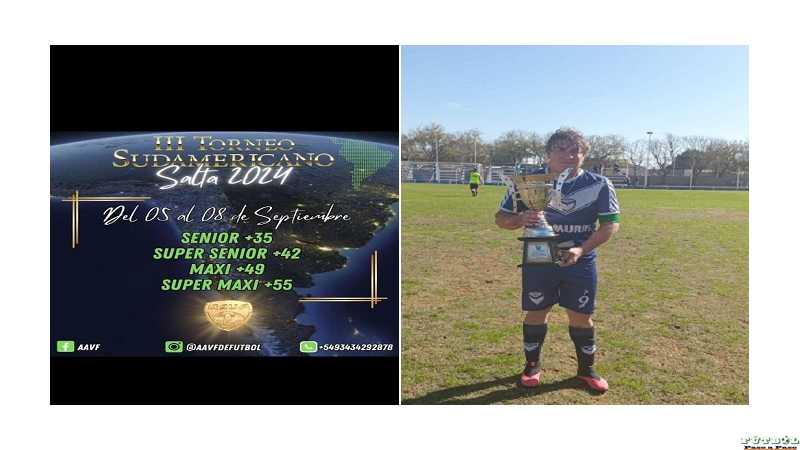 Silvio 'Pupi' Maine participara al III Torneo Sudamericano Senior Salta 2024