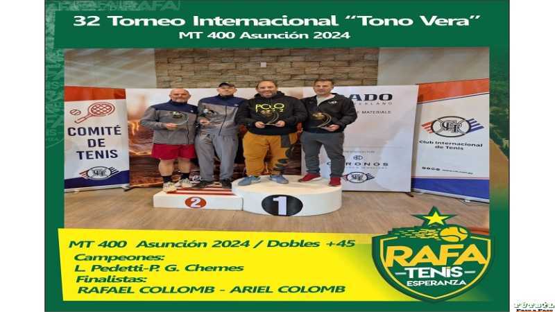 Los hermanos Collomb embajadores en Torneo Internacional Senior de Paraguay