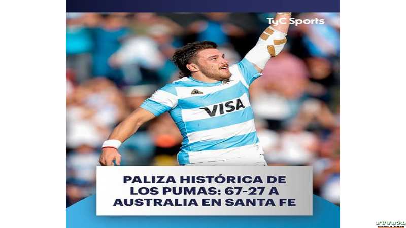 El seleccionado nacional de rugby aplastó 67-27 a Australia en Santa Fe