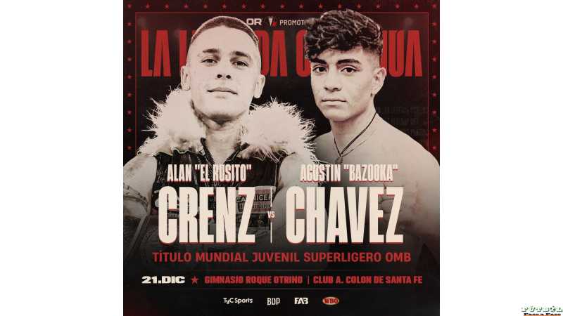 Sábado 21 Alan 'El Rusito' Crenz y el santiagueño Agustín 'Bazooka' Chávez Gimnasio Roque Otrino, del Club A. Colón de Santa Fe.