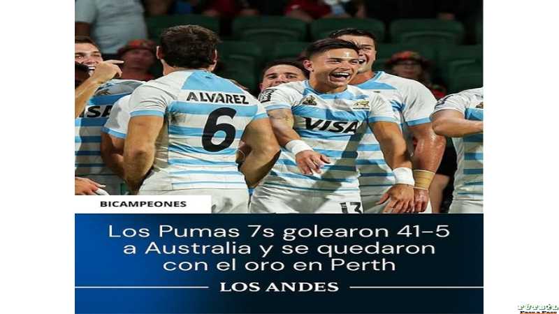 Los Pumas 7s se coronaron campeones del torneo internacional realizado en la ciudad de Perth, Australia,